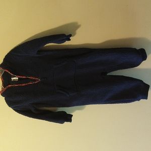 Baby Boys 18 mo Carter's Fuzzy Blue With Plaid Lining Sleeper Ultra Comfortable